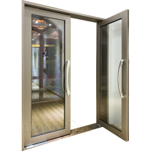 cheapest zinc alloy big handles panels security commercial entry double swing glass aluminium door for commercial